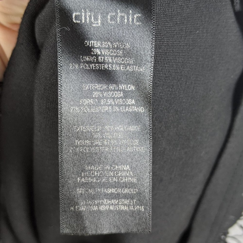 City Chic Black Plus Lace Off-the-shoulder Dress - Picture 6 of 9